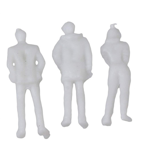 Figuras 100 Modelo Escala Pack De 100: Bqlzr Blanco Sin Pint
