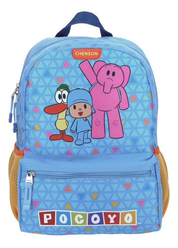 Mochila Mediano Azul Chenson Pocoyo Kinder Prens Unisex