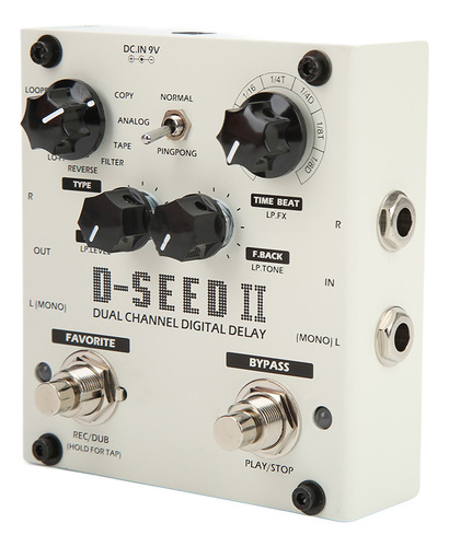 Efecto Looper Estéreo Multi Pedal 2 Canales Retardo Digital