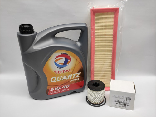 Kit 2 Filtros Originales + Aceite 9000 Peugeot 208 Nafta 