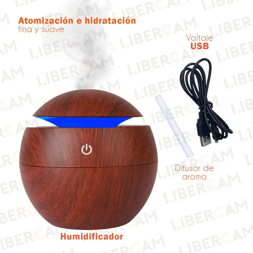 Humidificador Aire Vaporizador Aromaterapia Saludable C Usb