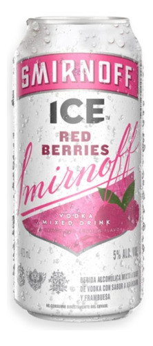 Smirnoff Vodka Ice Red Berries Mixed Drink Lata 473ml