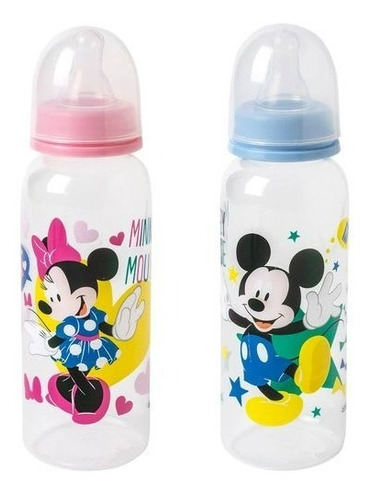 Mamadera 250 Ml Mickey Mouse Minnie Mouse Disney
