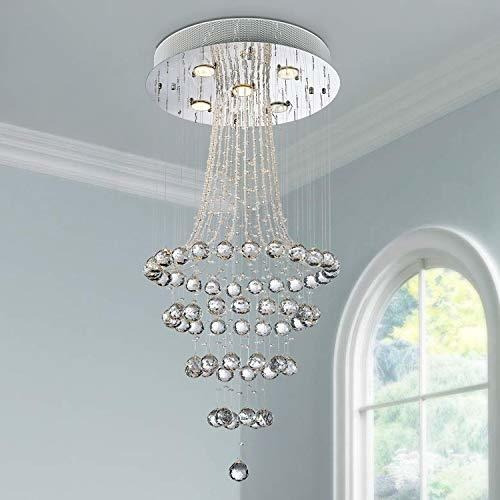 Saint Mossi Chandelier Modern K9 Crystal Raindrop Araña De