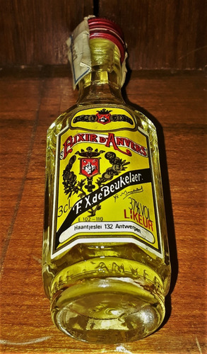 Botellita Miniatura Licor De Hierbas Elixir D'anvers Cerrada (Usado)
