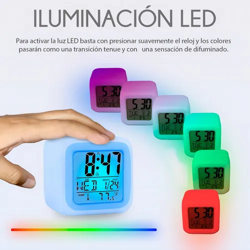 Luz despertador colors sale