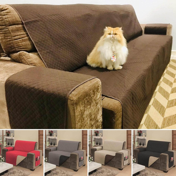 Capa De Sofa Reclinavel 4 Lugares Dupla Face Impermeavel Pet | Parcelamento  sem juros