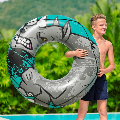Inflable Flotador Dona Cocodrilo Salvavidas Infantil 2 Pzas