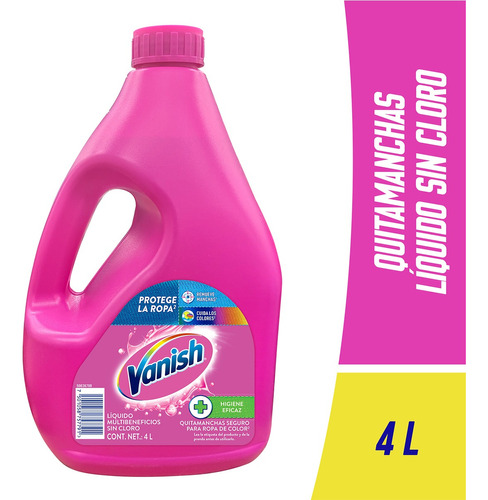 Vanish Quitamanchas En Gel Multiusos Para Ropa De Color 4l