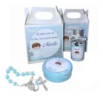 Comprar 25 Kits Lembrancinha Batizado Comunhão Eucaristia Mini Terço