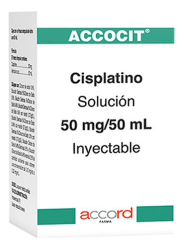 Accocit Cisplatino 50 Mg / 50 Ml Inyectable Accord Farma