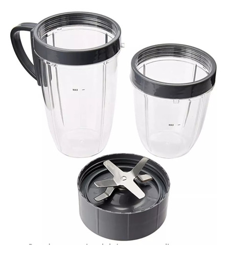 Kit Nutribullet Vaso 32 Y 18oz Aspa, Aro Y Aro Con Asa