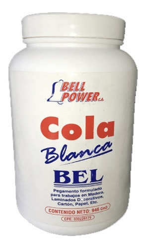 Cola Blanca 946 Cm3 Bell Power