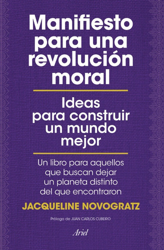 Manifiesto Para Revolucion Moral - Novogratz - Ariel - Libro