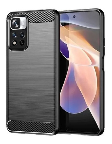 Funda Tpu Carbono Para Xiaomi Pocophone X4 Pro + Templado 5d