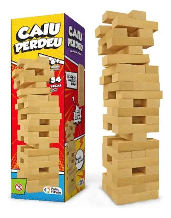 Jogos - Caiu Perdeu Baralho Dominó Kit Com 3