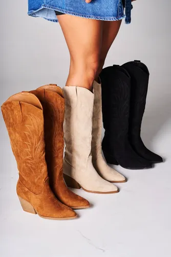 Bucaneras Botas Caña Alta Gamuza