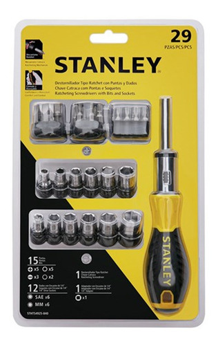 Chave Catracada 29 Pçs Multi Bits/soquetes Stanley Stht54925