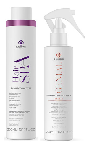 Belcazzi Hair Spa Matizze Shampoo E Genial Spray Finalizador