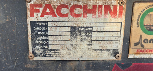 Rodocaçamba Facchini 2018/18 Com Pneus 4789
