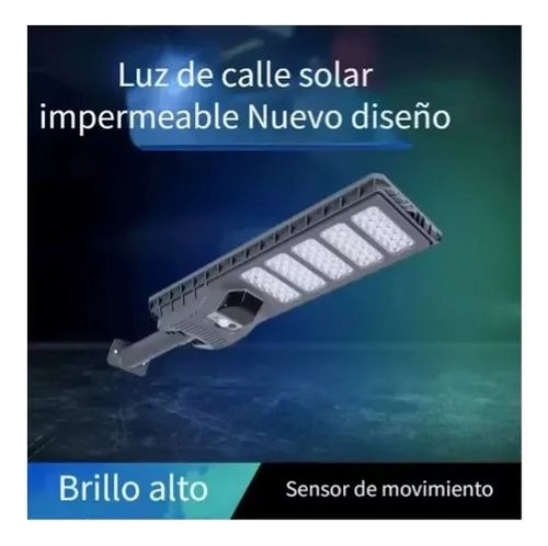 Pack X2 Foco Solar 500w Recargable Ip65 Sensor Movimiento