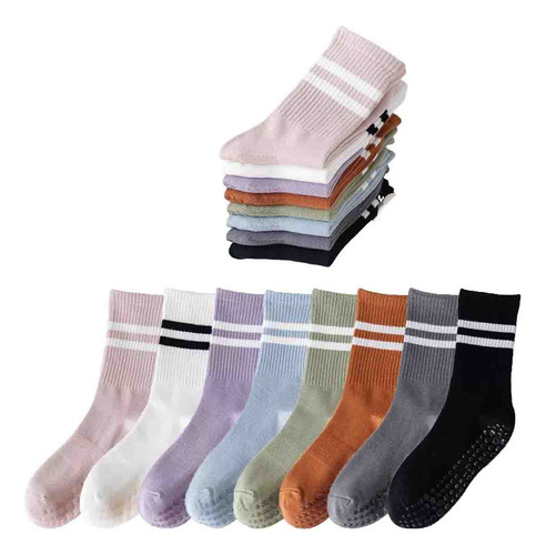 Calcetines De Pilates Yoga Para Mujer 8 Pcs