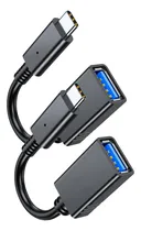 Comprar Kit 2 Cabo Adaptador Otg Usb Para Usb C Pendrive E Mouse