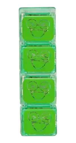 Set 4 Cubos Glo Pals Luz Activa Con Agua Pippa Verde Febo