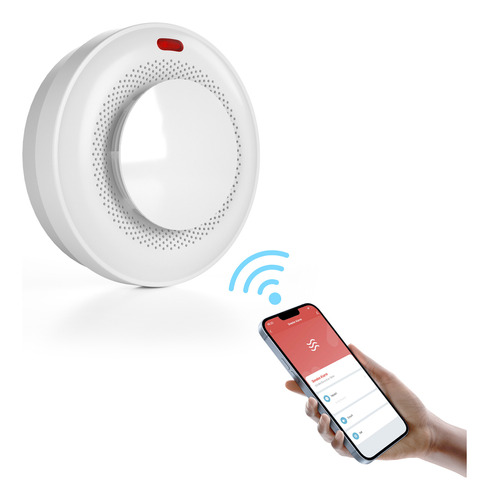 Detector De Humo De Oficina Smoke 360 Smart Wifi Con Alarma