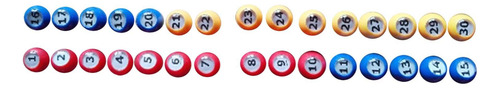 30 Bolas De Bingo, Suministros Duraderos, Bolas De Rifa Para