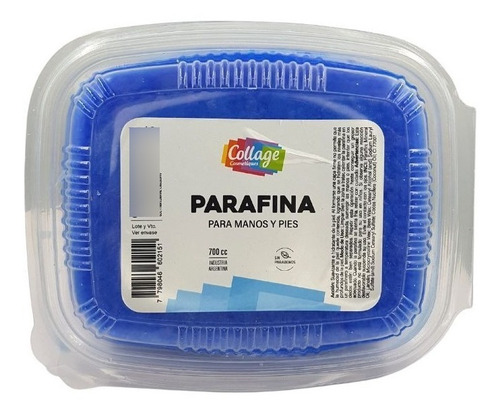 Parafina Cosmética Azul Para Manos Y Pies X 700 Gr Collage 
