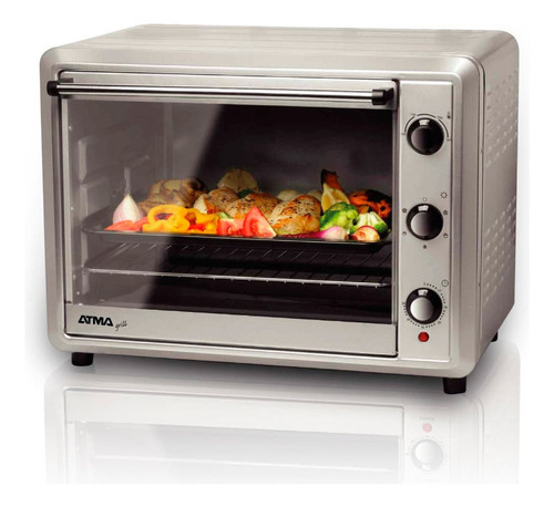 Horno Eléctrico Grill Atma Hg6022pi 60 Lts 2200w - Rex