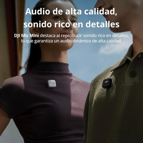 Dji Mic Mini Transmisor Micrófono Inalámbrico Profesional Blanco