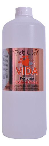 Perfume Cachorros Fêmea Macho Vida 1 Litro Banho E Tosa