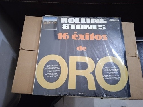 Lp Rolling Stones 16 Exitos De Oro Abierto,acetato Long Play