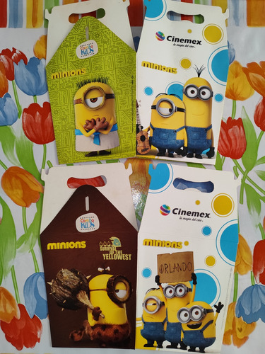 Palomeras Minions Cinemex Combo Kids  2015 De Cartón 