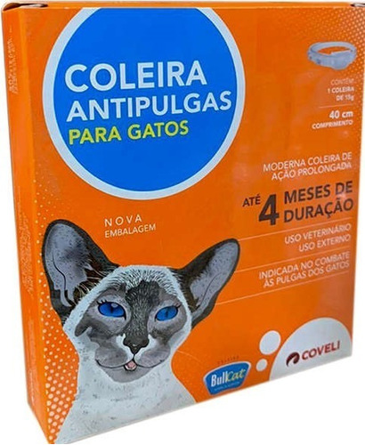 Coleira Antipulgas Para Gatos Coveli Bullcat - 15g
