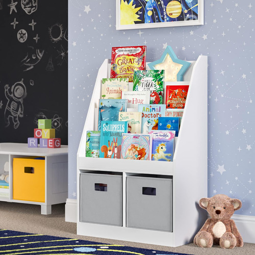 Estantería Infantil Con Dos Cubículos Color Blanco Riverridg
