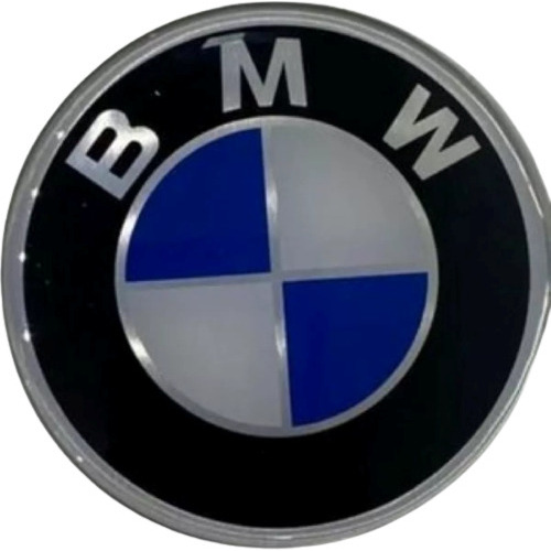 Jogo 4 Emblema Logo Adesivo Roda Bmw 70mm