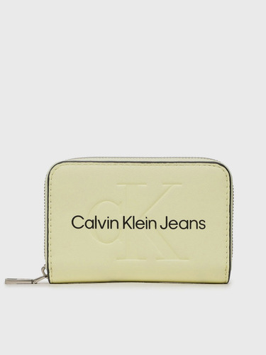 Billetera Sculpted Amarillo Calvin Klein