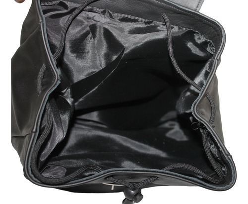 Bolsa Mujer Piel Borrego Mochila Genuina Dama Moda Café