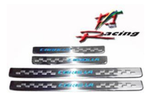 Platinas Piso Puertas C/luz Toyota Corolla New Sensation Alt