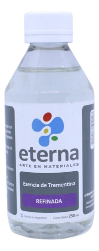 Esencia De Trementina Refinada Eterna Arte Nacional 250 Ml