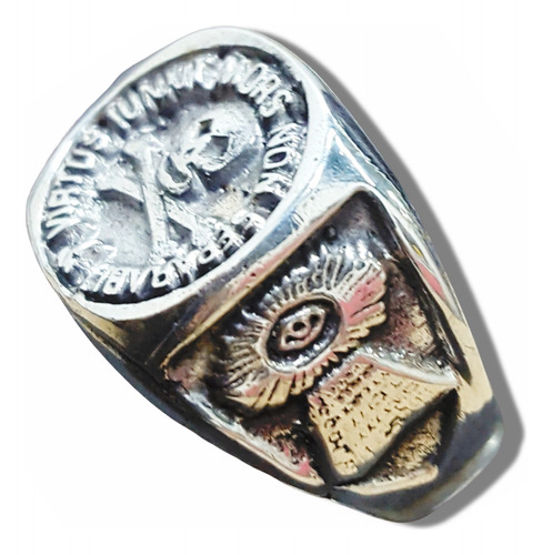 Anillo Masonico Plata Virtus Junxit Mors Masoneria Art 61