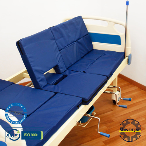 Cama Hospital Manual 5 Posiciones C/baño Porta Suero Tym Blanco