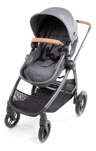 Carrinho de bebê de paseio Maxi-Cosi Anna3 sparkling grey com chassi de cor cinza-escuro