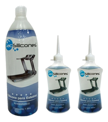 Silicone Lubrificante Esteiras Elétrica Jac 1 L + 2 Frascos