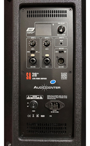 Bafle Audiocenter Sa310+ Clase D 2000w Pico 130 Dbspl