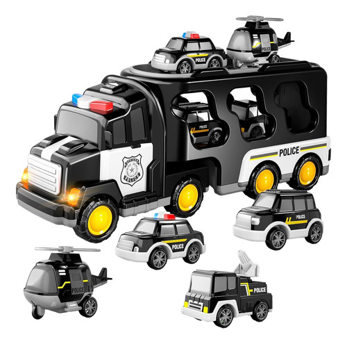 Juguete De Coche De Camión De Bomberos Con Luces Y Sonidos,