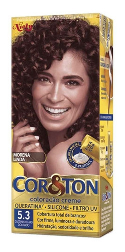 Coloração Cor&ton 5.3 Castanho Claro Dourado Niely
